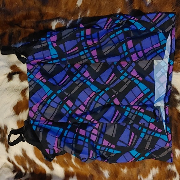 Sea Geometeic Tankini Top Sz 1X - Picture 4 of 7